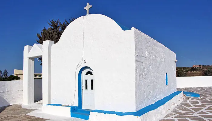Chapel of Agios Ioannis Perigialitis in Kos island.
