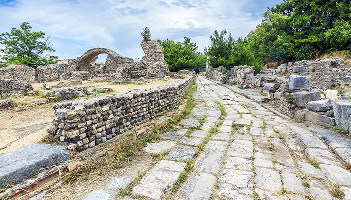 Ancient Agora in Kos island.