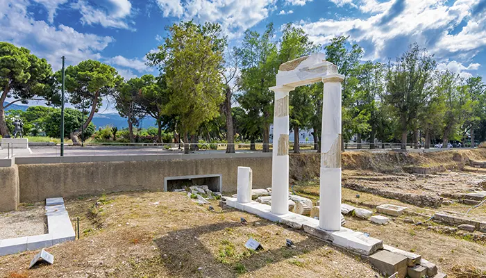 Ancient Temple of Dionysus in Kos island.