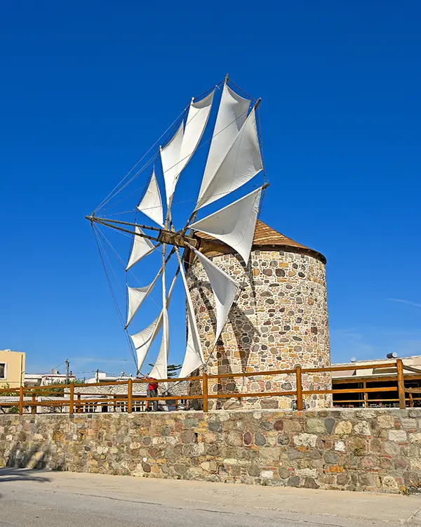 Traditional Windmill in Kos island.