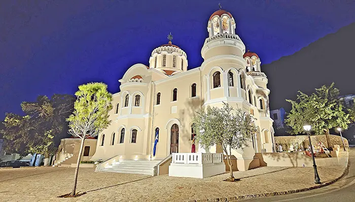 Agios Georgios Church in Kastellorizo island.