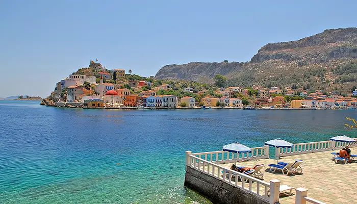 Swim Straight from the Harbor in Kastellorizo island.