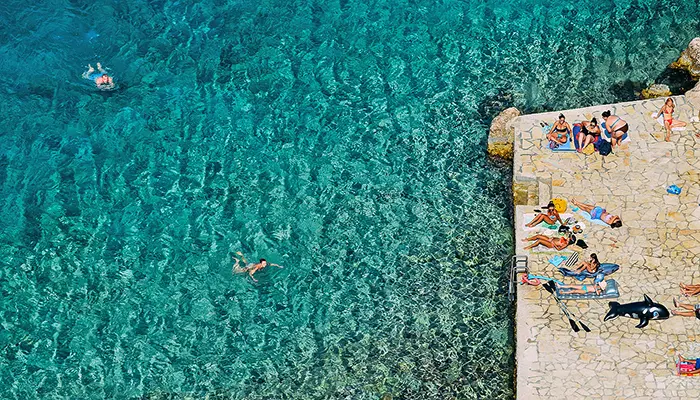 Kastellorizo Beaches in Kastellorizo island.