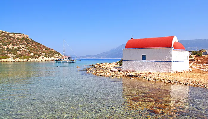 Ro Island in Kastellorizo island.