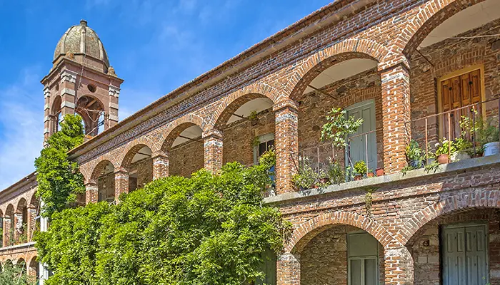 Ipsilou Monastery in Lesvos island.