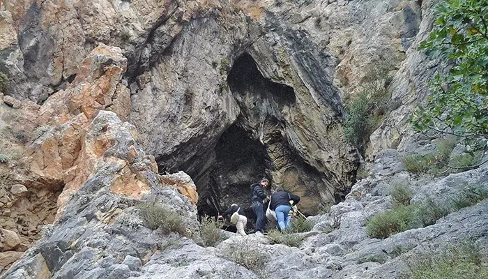 Caves of Lesvos island.