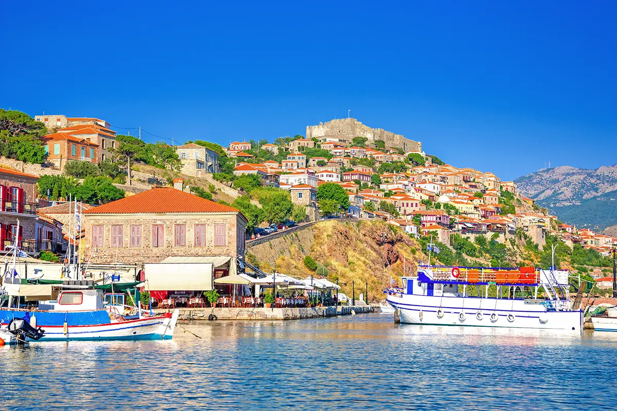 Lesvos island, the island of Ouzo.