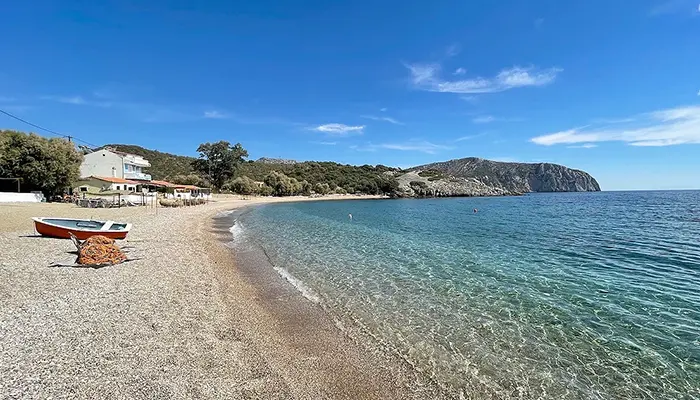 Relax on Blue‑Flag Beaches in Lesvos island.