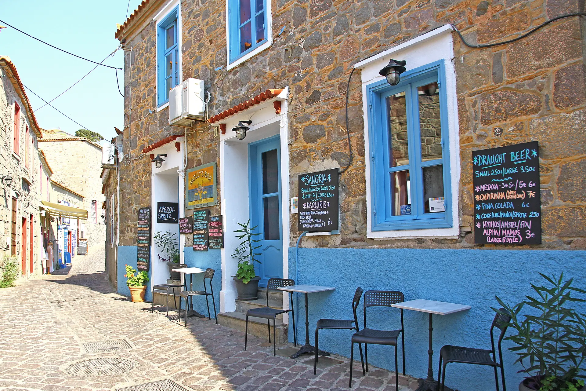 Lesvos island, Greece — the island of poets with ancient castles, thermal springs, and endless olive groves.
