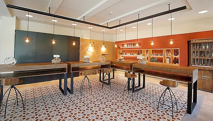 The World of Ouzo Museum in Lesvos island.