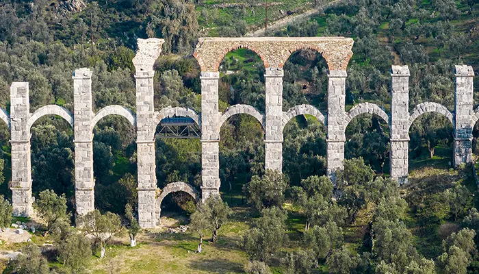 Roman Aqueduct in Lesvos island.