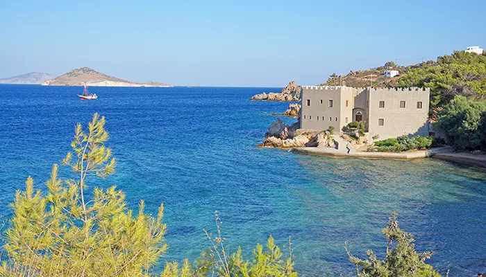Hermitage of Agios Nektarios in Patmos island.