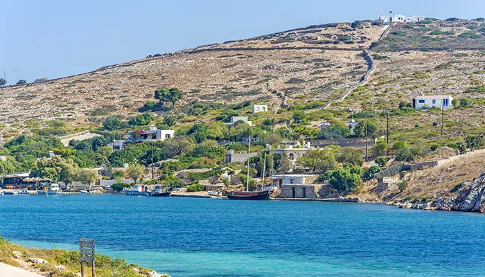 Boat Trip to Nearby Islets Arki & Marathi islands in Patmos island.