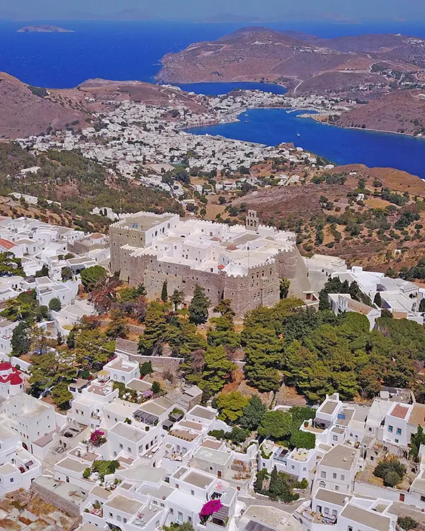 Monastery of Saint John the Theologian in Patmos island.
