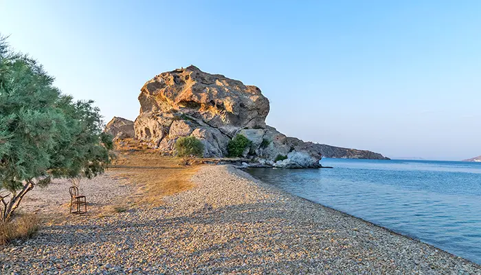 Rock of Kalikatsou in Patmos island.