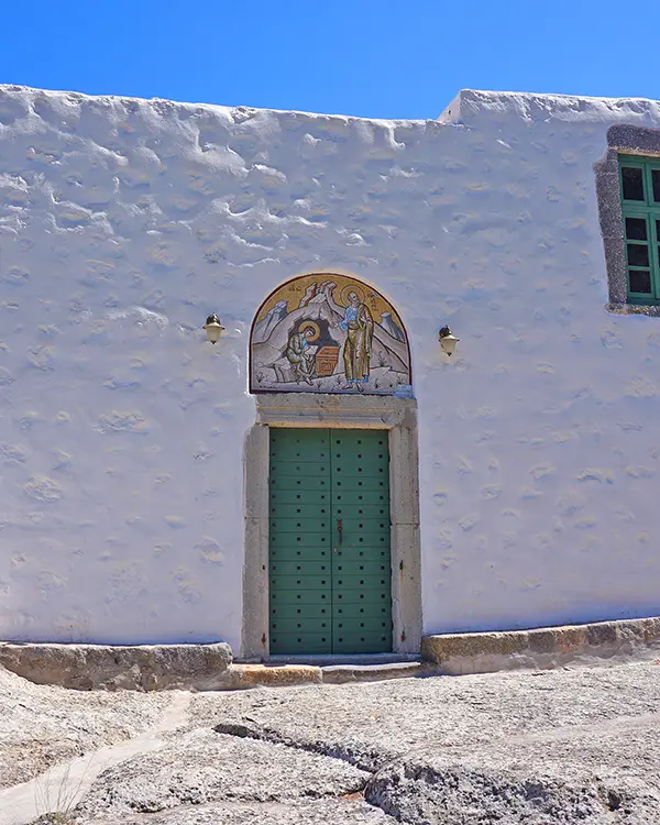 Cave of Apocalypse in Patmos island.