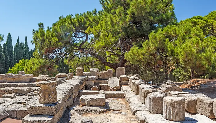Ancient Ialyssos in Rhodes island.