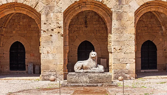 Archaeological Museum in Rhodes island.