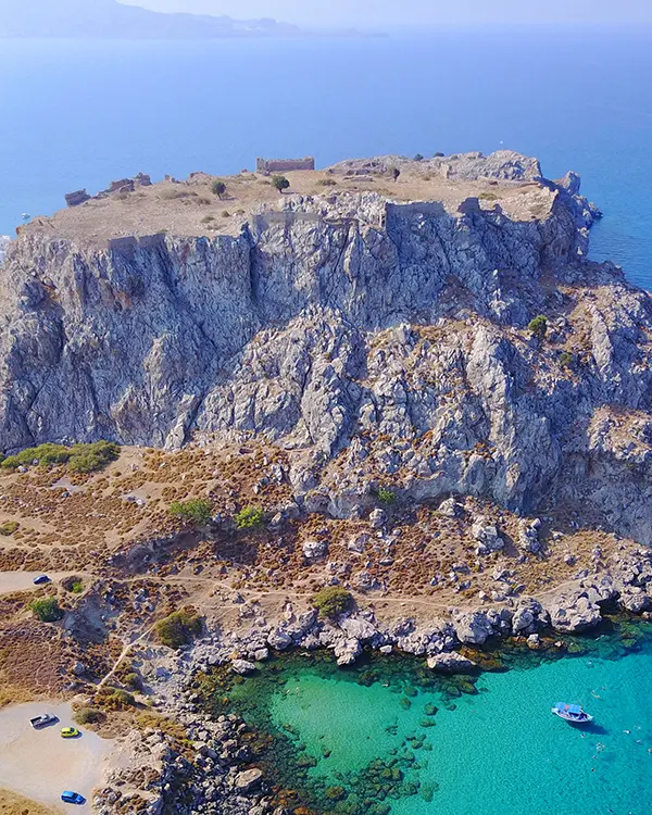 Feraklos Castle in Rhodes island.
