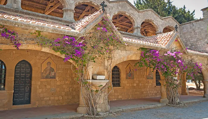 Monastery of Filerimos in Rhodes island.