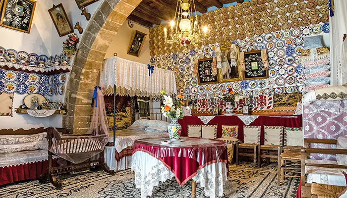 Traditional House of Koskinou in Rhodes island.