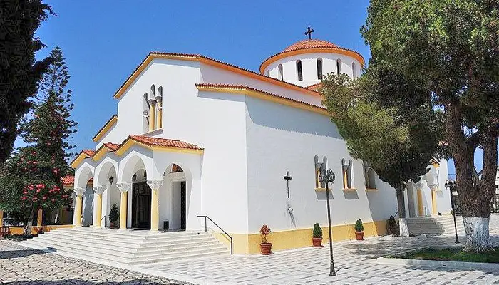 Church of Panagia Katholiki in Kremasti in Rhodes island.