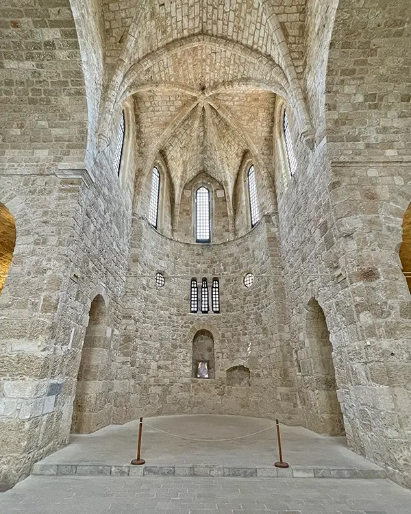 Visit The Panagia tou Kastrou in Rhodes island.