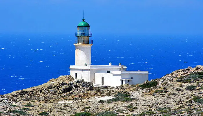 Prassonissi Lighthouse in Rhodes island.