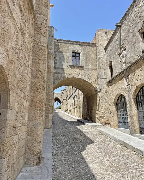 Wander the Medieval City of Rhodes in Rhodes island.