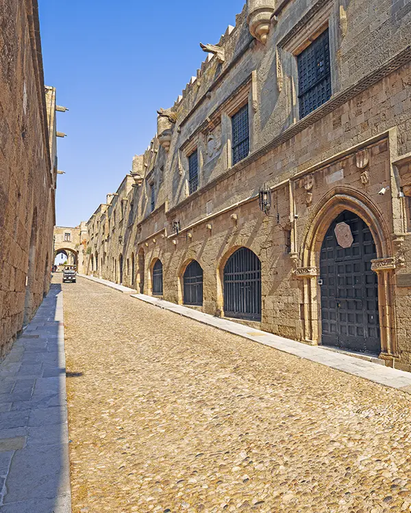 Street of the Knights in Rhodes island.