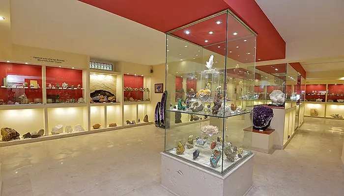 Stamatiadis Museum of mineralogy and Paleontology in Rhodes island.
