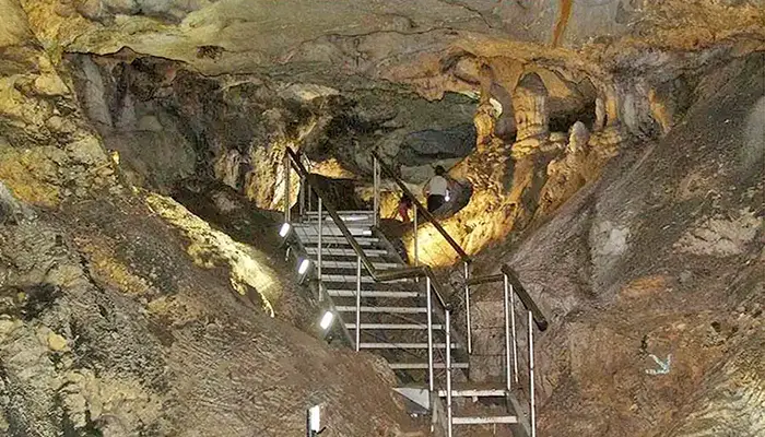 Agio Gala Cave in Chios island.