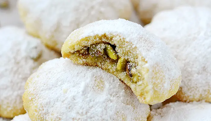 Mamoulia the traditional cookie of Chios island.