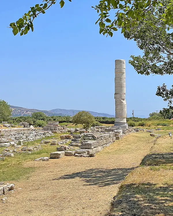 Heraion Sanctuary in Samos island.