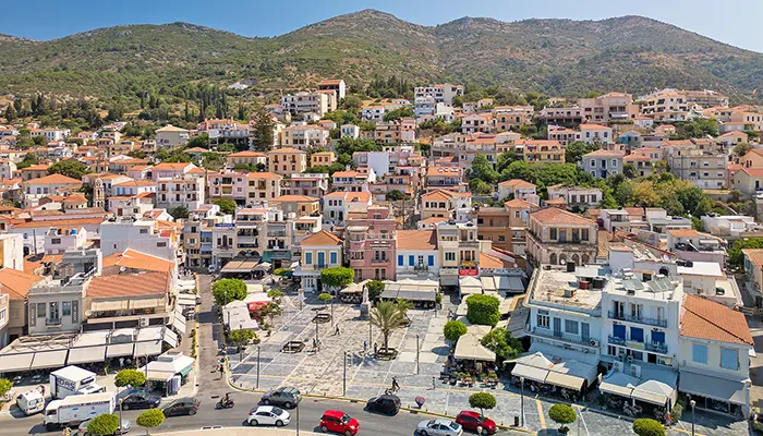 Stroll through Vathy (Samos Town) in Samos island.